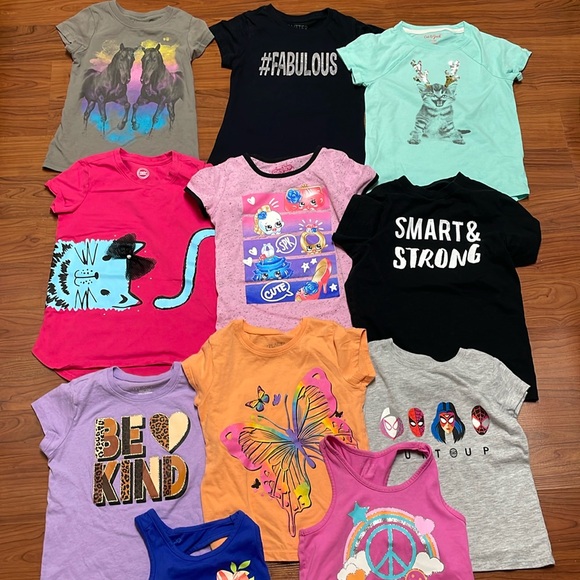 Cat & Jack Other - Girls tee shirt bundle size small